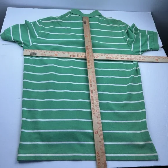 POLO RALPH LAUREN GREEN WHITE STRIPE BluePONY CLASSIC FIT NWT XL Vtg Y2K